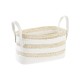 Basket DKD Home Decor 33 x 16 x 19 cm Natural Fibre