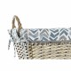 Basket DKD Home Decor Polyester wicker 40 x 30 x 20 cm