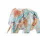 Figura Decorativa DKD Home Decor Elefante Resina Multicolor (37,5 x 17,5 x 26 cm)