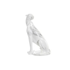 Figura Decorativa DKD Home Decor Gris Blanco Leopardo Resina Mármol (25 x 18 x 41 cm)