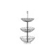 Fruit Bowl DKD Home Decor 28 x 28 x 58 cm Black Metal