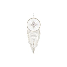 Dream Catcher DKD Home Decor Feathers Cotton White Rattan Boho (52 x 1 x 145 cm) (1)