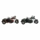 Vehicle DKD Home Decor Motorbike Ornamental 36 x 24 x 20 cm Vintage (2 Units)