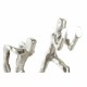 Bookend DKD Home Decor 16 x 8,4 x 15 cm Aluminium Modern Men