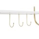 Wall mounted coat hanger DKD Home Decor Metal MDF Glam (50 x 15 x 43 cm)