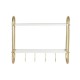 Wall mounted coat hanger DKD Home Decor Metal MDF Glam (50 x 15 x 43 cm)