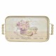 Set of trays DKD Home Decor 40 x 21 x 8 cm Pink Metal 8 cm 3 Pieces Shabby Chic