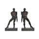 Bookend DKD Home Decor Copper Resin Men (14 x 8,4 x 25 cm)