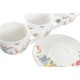 Juego de Tazas de Café DKD Home Decor Multicolor 180 ml Dolomita