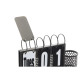 Desktop Calendar DKD Home Decor 26 x 8 x 18 cm Black Metal Light grey