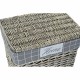 Basket set DKD Home Decor Polyester wicker Traditional (47 x 34 x 55 cm) (5 pcs)