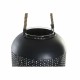 Candleholder DKD Home Decor Black Metal Rope (22 x 22 x 63 cm)