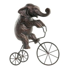 Figura Decorativa DKD Home Decor Metal Resina Elefante (30 x 12 x 37 cm)