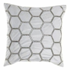 Cushion DKD Home Decor Velvet Geometric (45 x 45 cm)