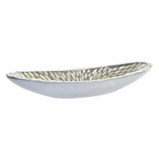 Centerpiece DKD Home Decor 50 x 16 x 8 cm Mosaic Natural Silver Grey Boho