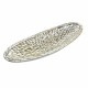 Centerpiece DKD Home Decor 50 x 16 x 8 cm Mosaic Natural Silver Grey Boho