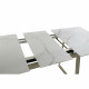 Dining Table DKD Home Decor Crystal Golden Metal White (140 x 80 x 76 cm)