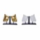 Bookend DKD Home Decor 30,5 x 10 x 22 cm Face Resin Modern (2 Units)