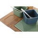 Appetizer Set DKD Home Decor Porcelain Multicolour Bamboo 8 Pieces (30 x 30 x 6 cm)