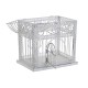 Cage DKD Home Decor White Metal (28 x 20 x 54 cm)