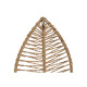Perchero de Pared Home ESPRIT Natural Yute Metal 12 x 4 x 26 cm