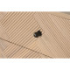 Mesita de Noche Home ESPRIT Natural Madera de Paulonia Madera MDF 42 x 34 x 70 cm