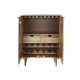 Bottle rack Home ESPRIT White Mango wood 84 x 41 x 108 cm