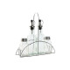 Set para Aliñar Home ESPRIT Transparente Metal Cristal 300 ml 22,5 x 6 x 23 cm