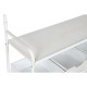 Hall Table with Drawers Home ESPRIT White Metal 110 x 36 x 186 cm