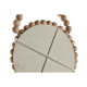 Juego de Espejos Home ESPRIT Natural Madera Cristal Scandi 15 x 1 x 24 cm (3 Piezas)
