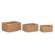 Juego de Cestas Home ESPRIT Natural Fibra natural Boho 50 x 40 x 30 cm (3 Piezas)