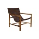 Armchair DKD Home Decor Natural Dark brown Teak 66 x 73 x 77 cm