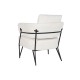 Armchair DKD Home Decor White Polyester Metal 70 x 67 x 86 cm