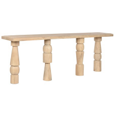 Console Home ESPRIT Yellow Mango wood 216 x 40 x 77 cm