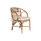 Silla de Jardín Home ESPRIT Bambú Ratán 58 x 65 x 85 cm