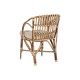 Silla de Jardín Home ESPRIT Bambú Ratán 58 x 65 x 85 cm