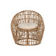 Silla de Jardín Home ESPRIT Bambú Ratán 70 x 70 x 74 cm