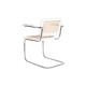 Floor chair DKD Home Decor White Silver Natural 65,5 x 62 x 79 cm