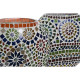 Lámpara de mesa Home ESPRIT Multicolor Aluminio Cristal 220 V 21 x 10 x 19 cm (2 Unidades)