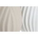 Vase Home ESPRIT White Beige Stoneware Traditional style 24 x 24 x 41 cm (2 Units)