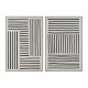 Painting Home ESPRIT White Black Urban 83 x 4,5 x 123 cm (2 Units)