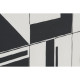 Painting Home ESPRIT White Black Abstract Modern 83 x 4,5 x 123 cm (2 Units)
