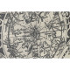 Juego de 3 cuadros Home ESPRIT Blanco Negro Mapamundi 222 x 8 x 140 cm (3 Piezas)