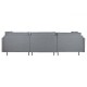 Chaise Longue Sofa DKD Home Decor Grey Metal Modern 276 x 152,5 x 84 cm