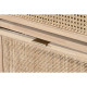 Shoe Rack Home ESPRIT Golden Natural Rattan Fir wood Tropical 70 x 29 x 115 cm
