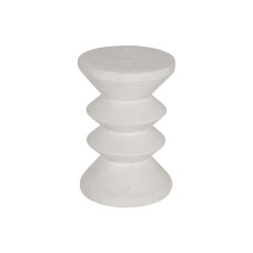 Mesita Auxiliar Home ESPRIT Blanco Resina 31 x 31 x 45 cm