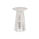 Mesita Auxiliar Home ESPRIT Blanco madera de mindi 40 x 40 x 60 cm