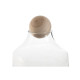 Jarrón Home ESPRIT Transparente Natural Madera Cristal 21 x 21 x 42 cm