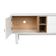 TV furniture Home ESPRIT White Natural polypropylene MDF Wood 140 x 40 x 55 cm