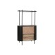 Botellero Home ESPRIT Negro Natural Metal Abeto 90 x 36 x 150 cm